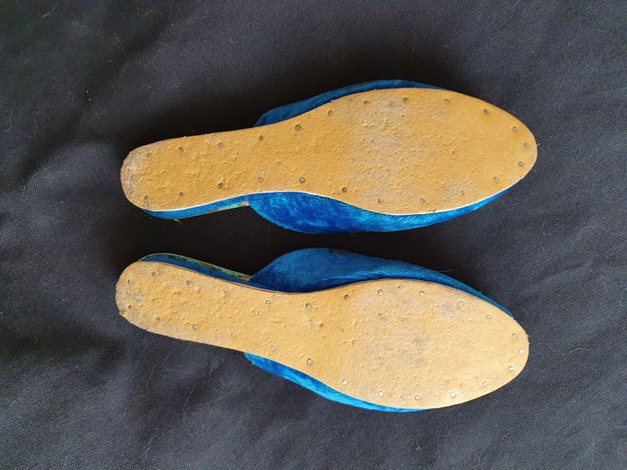 Ancienne mule babouche bleu Taille 38 - photo numéro 3