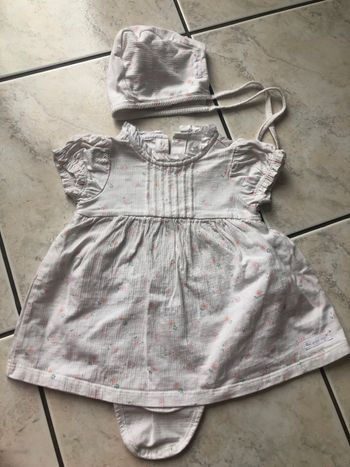 Ensemble Robe + bonnet 9 mois sergent major 9 mois