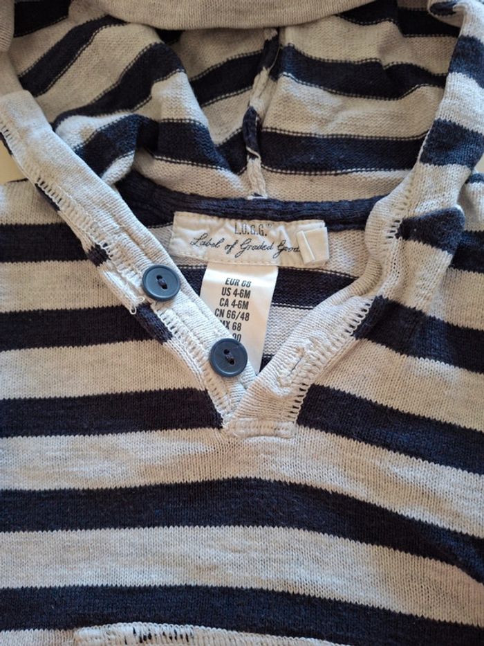 Pull à capuche bébé garçon - photo numéro 2