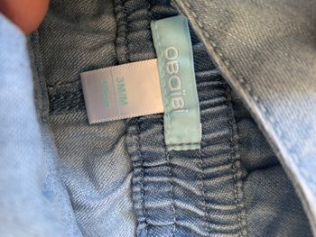 Salopette en jean Obaïbi 3 mois