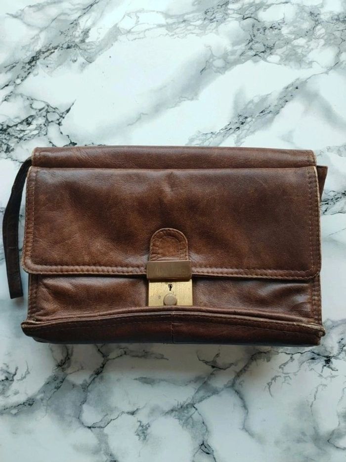 Sacoche vintage en cuir