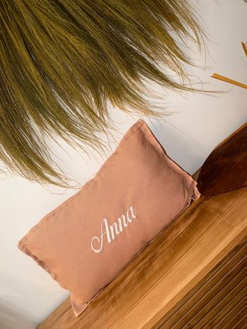 Coussin/oreiller personnalisé brodé 