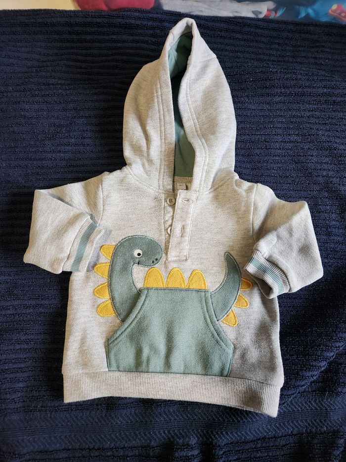 Ensemble Sweat-shirt/ Jogging dinosaure 6 mois - photo numéro 2