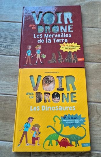 Lot de livres Voir avec un drone