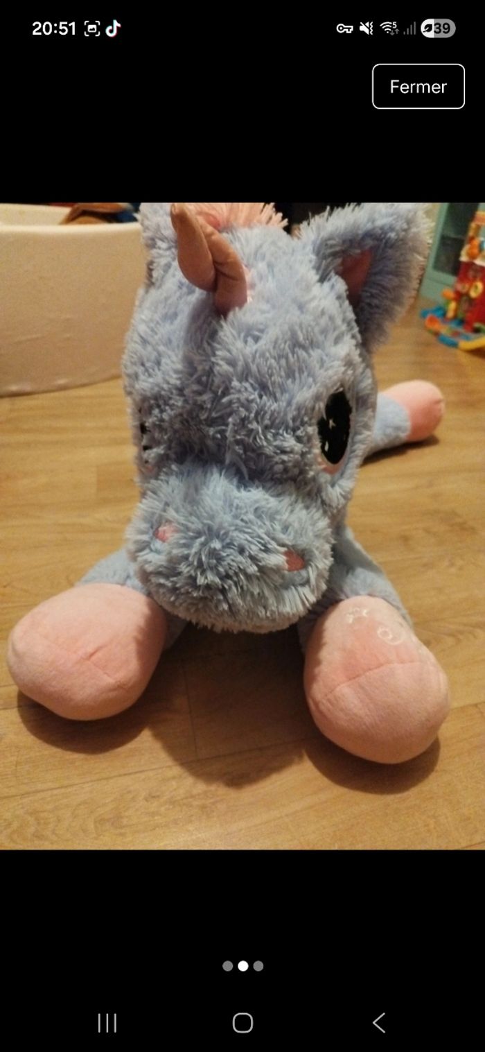 Grande peluche licorne - photo numéro 2