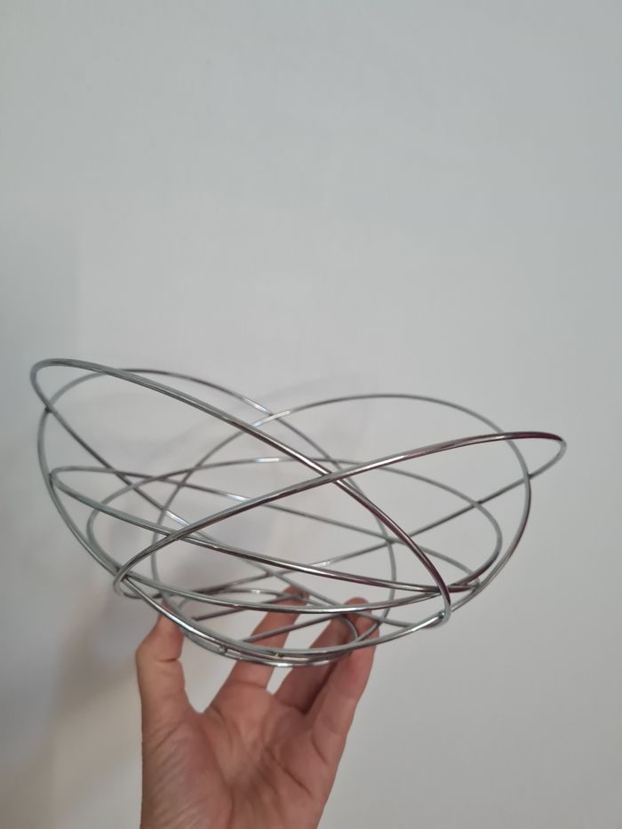 Corbeille métal argenté - photo numéro 2