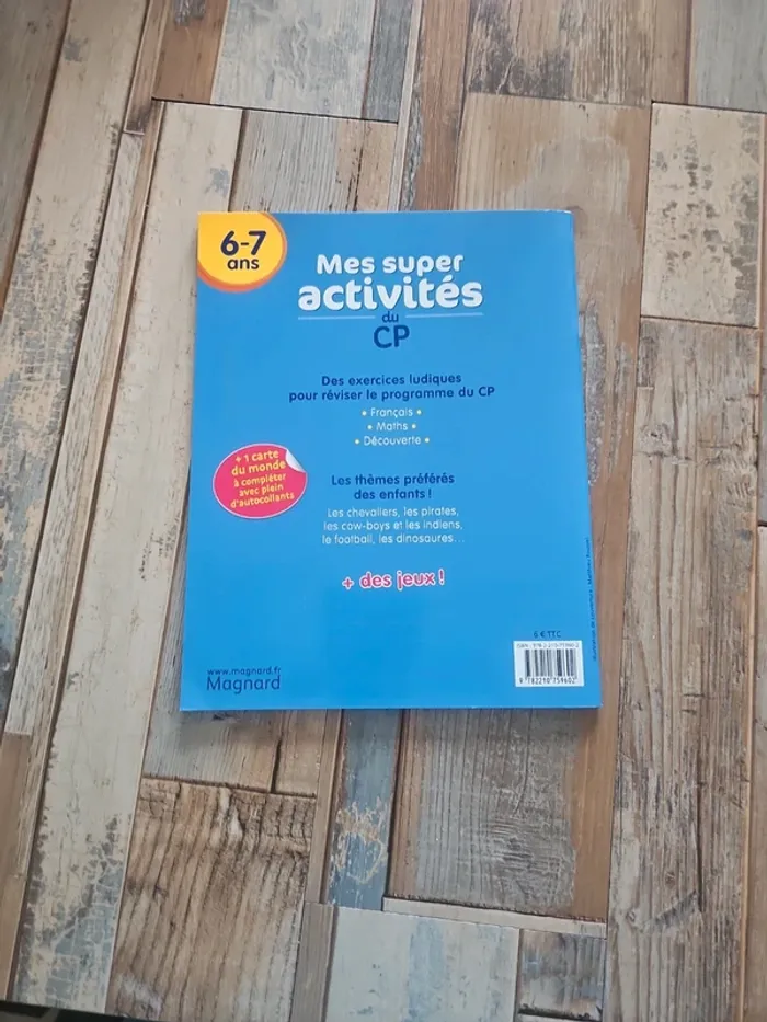 Cahier mes activités du CP +avec autocollants âge 6 et 7 ans - photo numéro 2