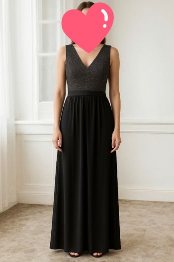robe longue à haut scintillant