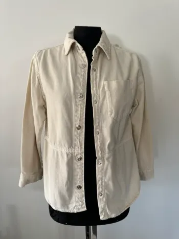 Veste en jeans beige