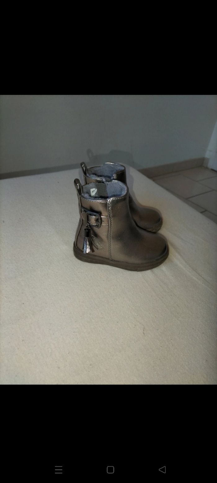 Bottines grises pointure 20 orchestra