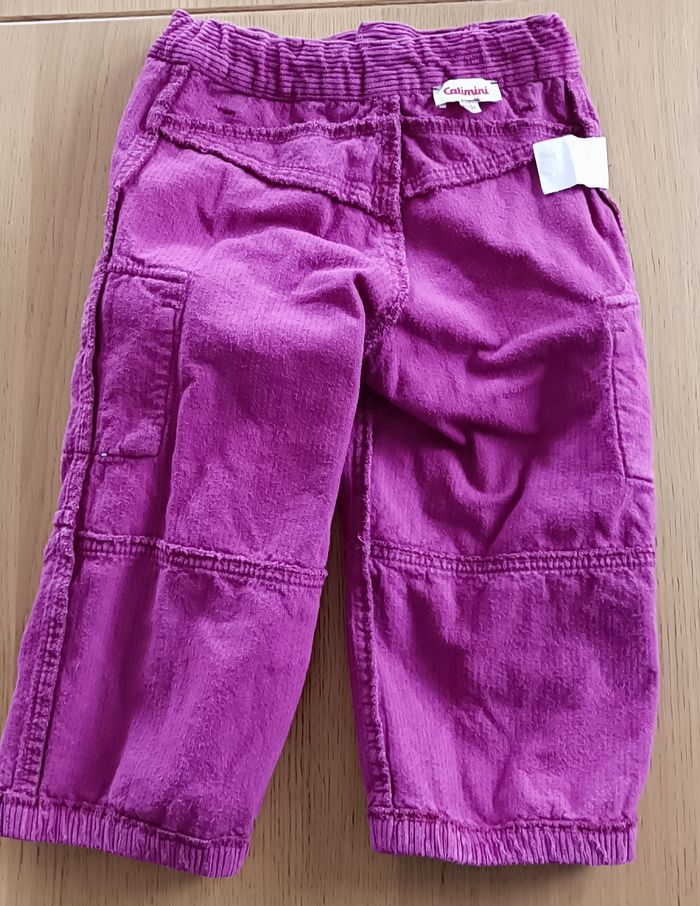 Pantalon Catimini 3 ans velours côtelé fushia fille - photo numéro 7