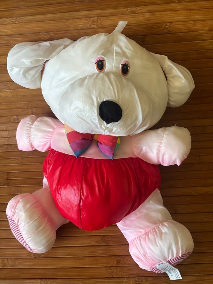 Vintage peluche chien puffalump toile parachute bikin - photo numéro 2