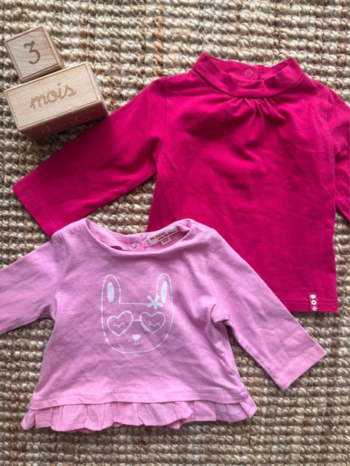 Lot tee shirt DPAM 3mois / 60cm