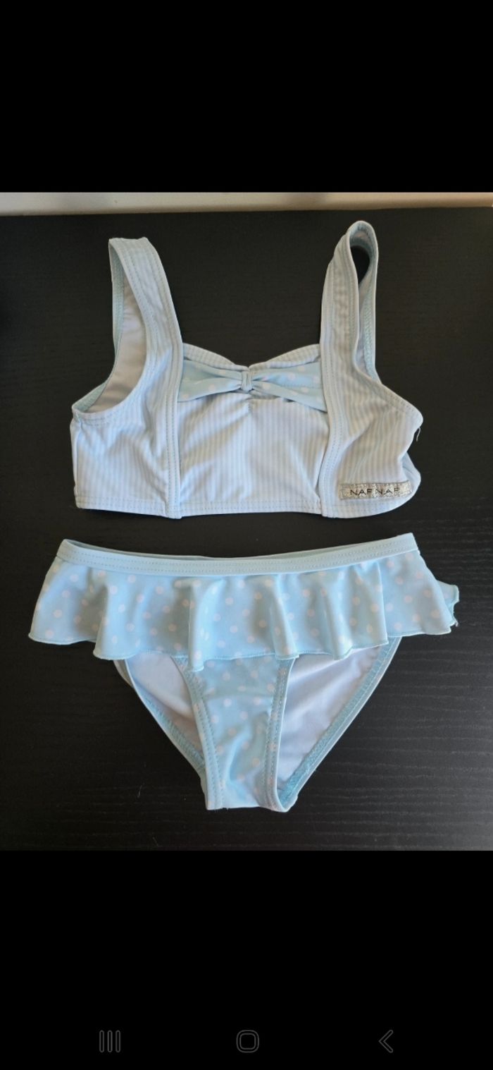 maillot de bain bleu clair Naf naf