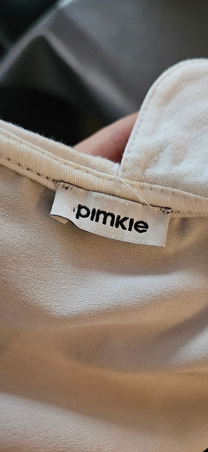 Haut sans manches Pimkie bleu marine col Claudine coton – Taille M - photo numéro 9