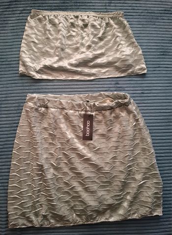 Ensemble top et jupe Boohoo T42 Neuf