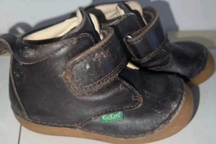 Kickers bébé en cuir – Taille 20 Adorables Kickers marron - photo numéro 8