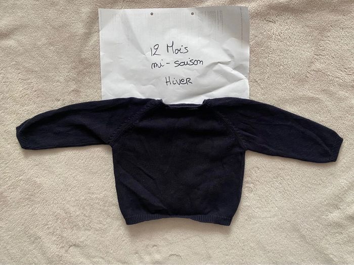 Lot de 3 pulls légers - 12 mois - Bout’chou, Kimbaloo - TBE - photo numéro 4