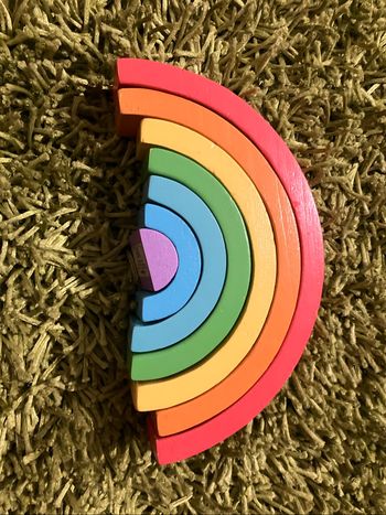 Arc en ciel en bois