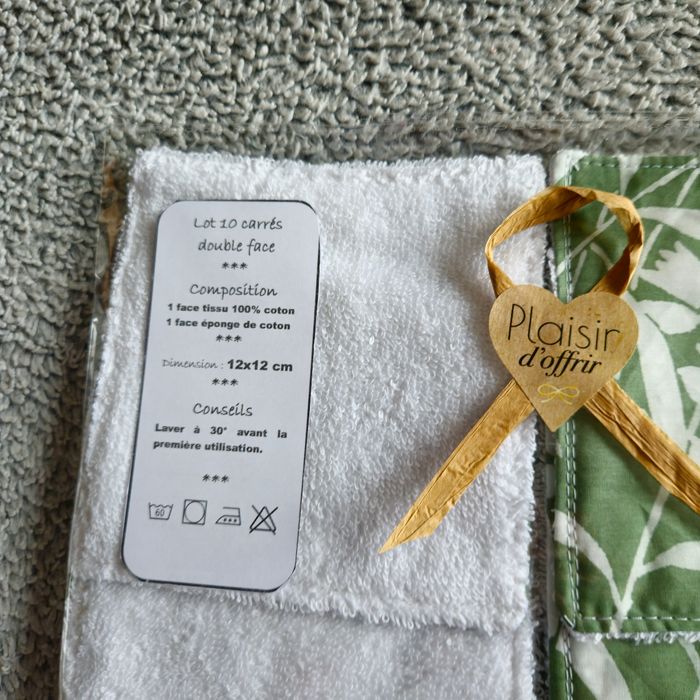 10 lingettes lavables 12x12 cm - photo numéro 3