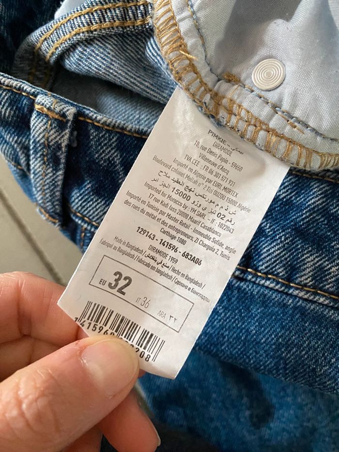 Jeans Pimkie bleu taille haute taille 32 XXS - photo numéro 8