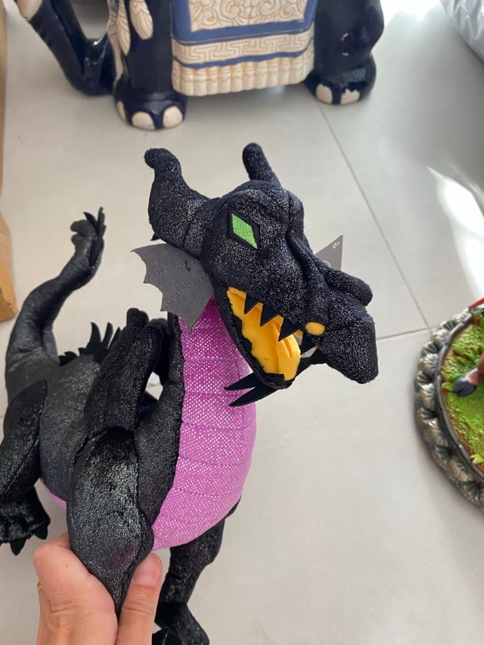 Peluche disney vilain malefique dragon - photo numéro 3