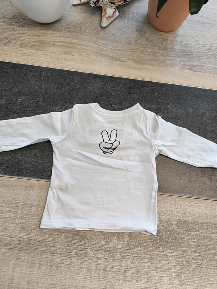 Tee-shirt garçon ml 6 mois Disney Mickey - photo numéro 4
