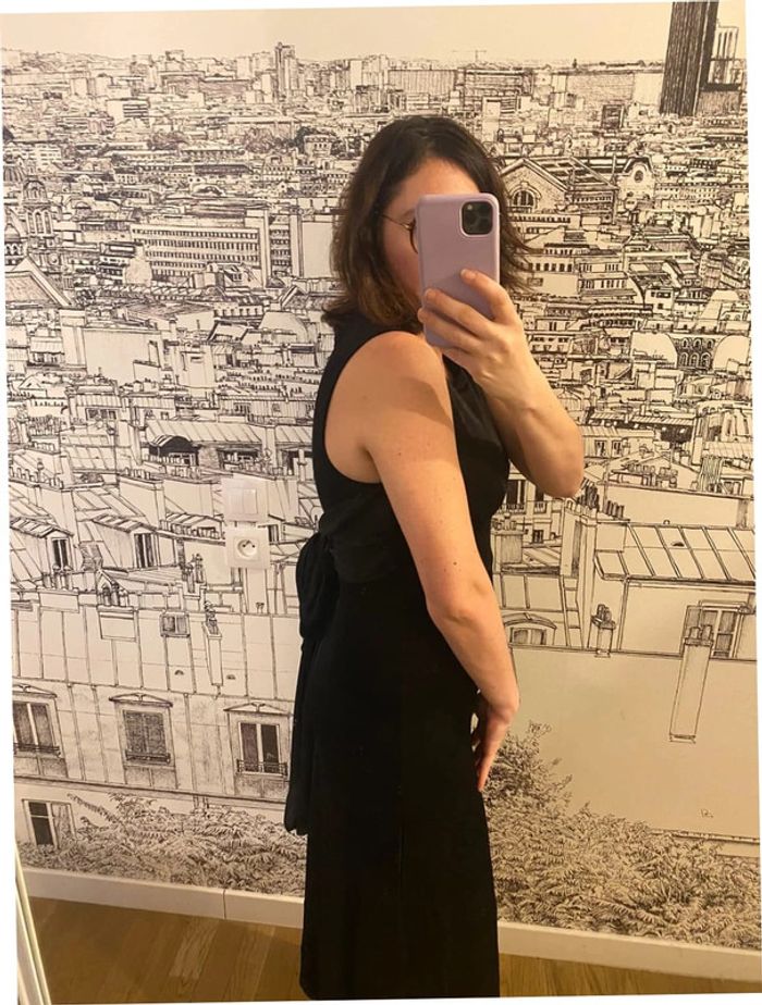 Robe de soirée longue noire Sandro taille 38 - photo numéro 9