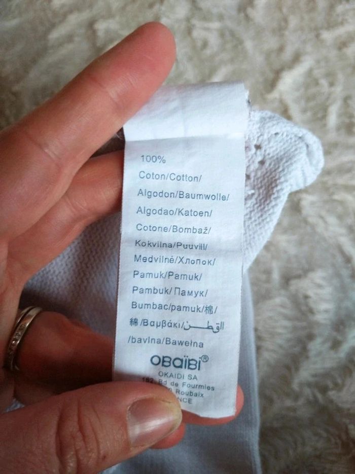 Gilet boléro Fille 12 mois Obaïbi 100% coton - photo numéro 6