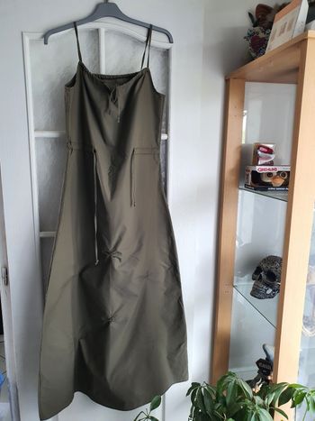 Robe longue kaki