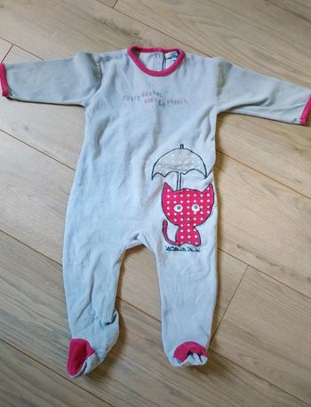 Pyjama velours fille 2 ans