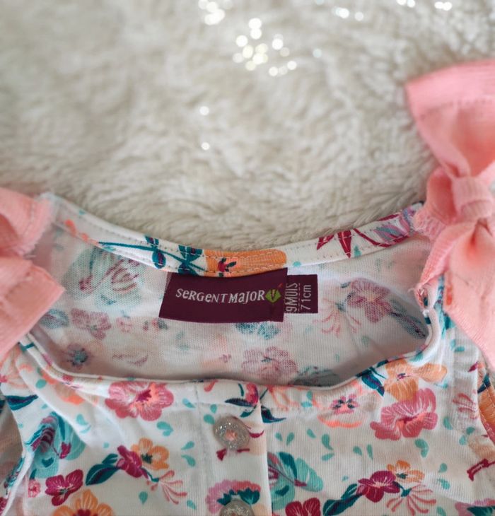 Robe body intégré fleurie Sergent Major 9 mois - photo numéro 3