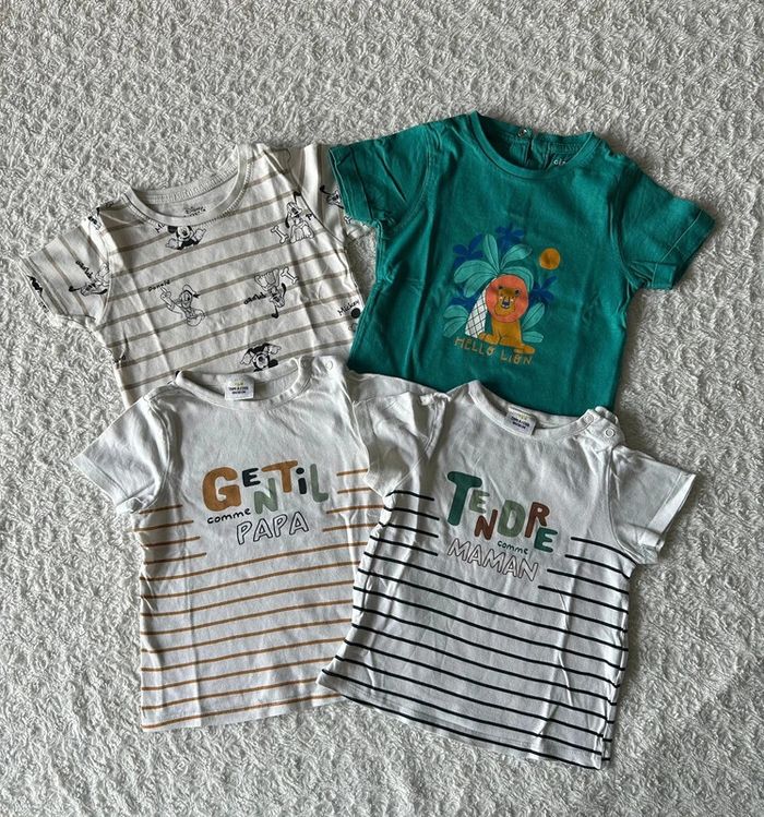 Lot 4 t-shirt T18mois TAO gemo primark