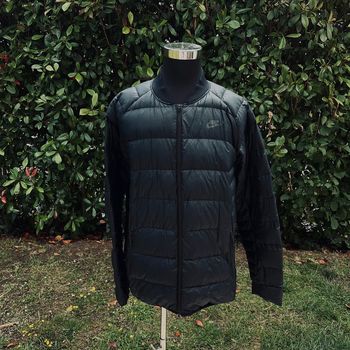 Doudoune chaude noire Nike en plume pour homme en taille XL