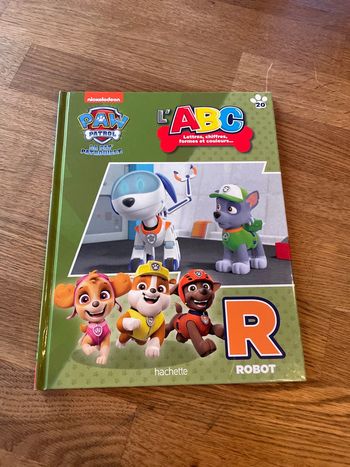 Livre La Pat Patrouille Paw Patrol L’ABC lettres chiffres formes et couleurs La lettre R Numéro 20