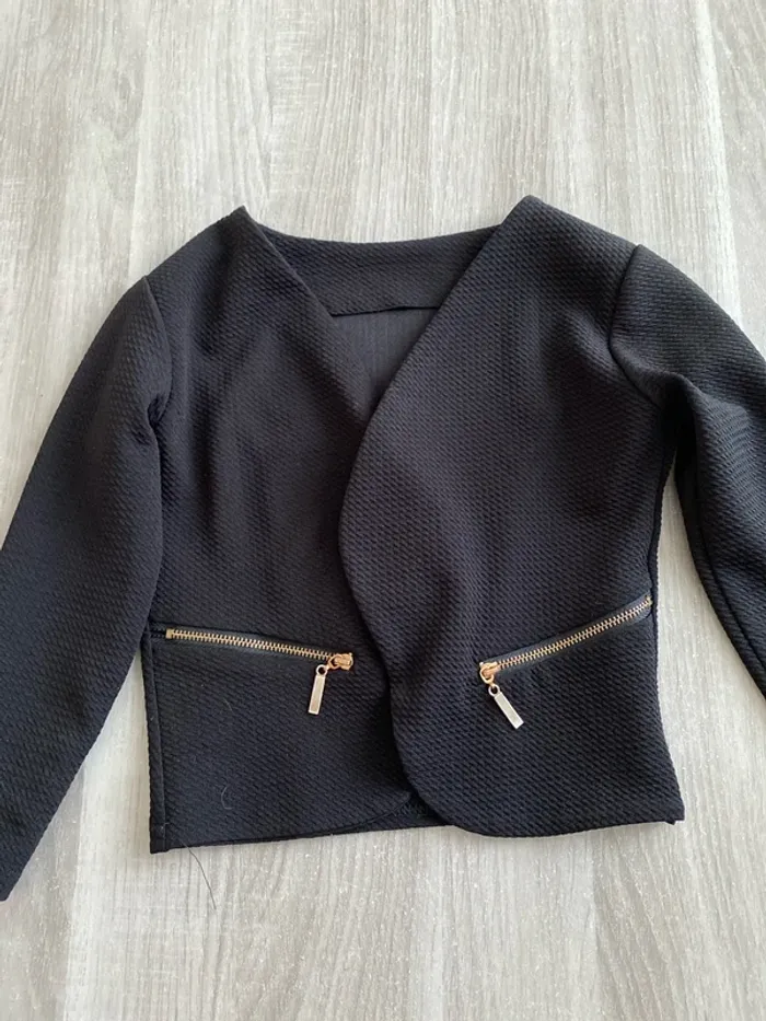 Veste style blazer noir 4 ans