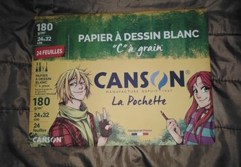 24 feuilles papier Canson 180g/m2 24X32