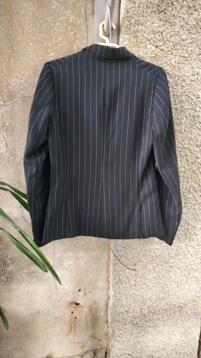 Veste blazer à rayures H&M Taille 38 - photo numéro 5
