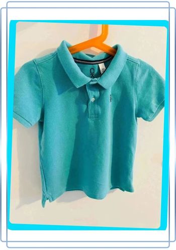 Beau polo turquoise 5 ans okaïdi