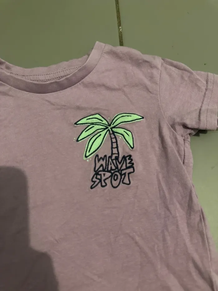T shirt manche courte violet Gemo - photo numéro 2