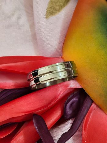 Bague pour homme en acier inoxydable