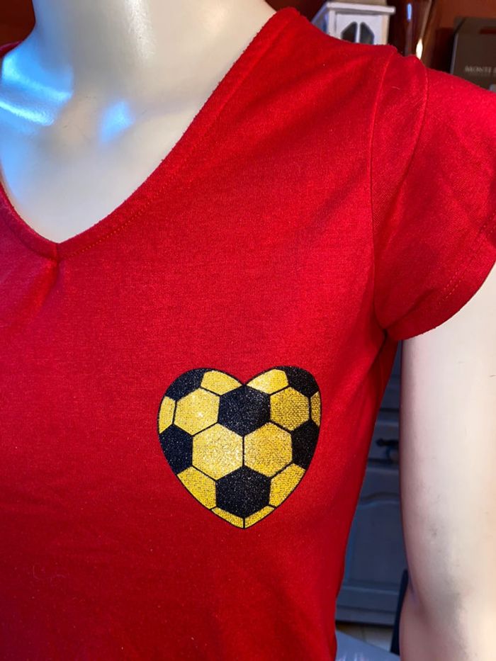 T-shirt rouge Vero Moda 🌸 XS - photo numéro 2