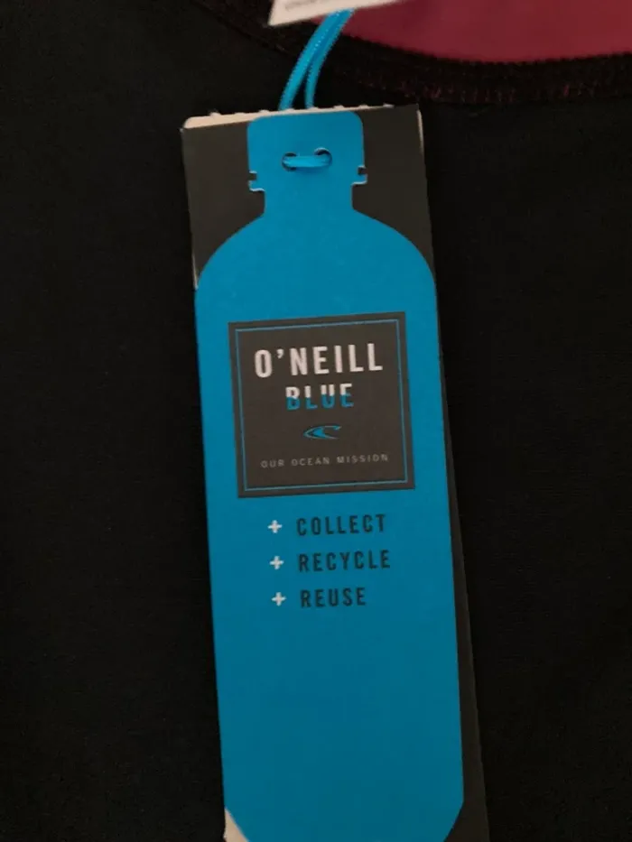 O’Neill Lycra top maillot bain noir bleu séchage ultra rapide - photo numéro 4