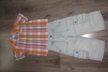 ENSEMBLE 2 PIÈCES GARÇON : CHEMISE MC + BERMUDA "VERTBAUDET" - 6 ans - n°07