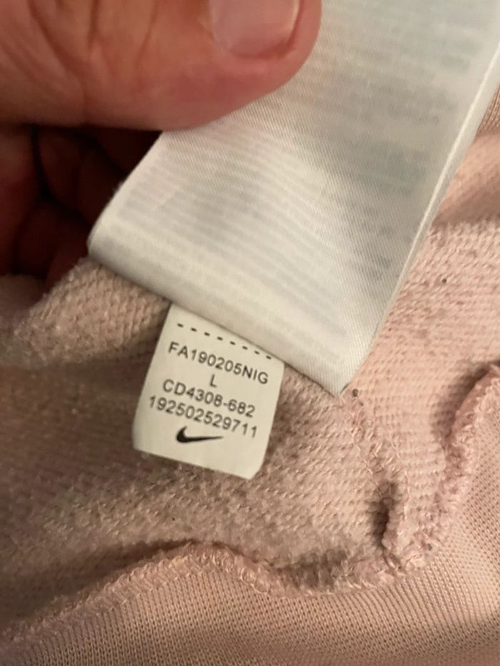 👚 Sweat Nike – Femme – Taille L – Rose pâle - photo numéro 5