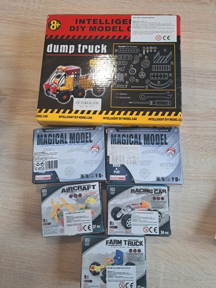 Lot de 6 boîtes de jeux de construction neuves - photo numéro 3