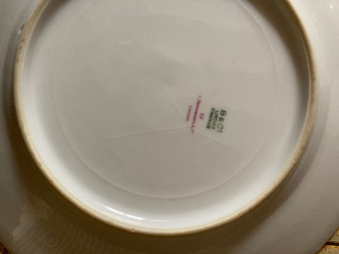 Lot 6 assiettes porcelaine vintage - photo numéro 2