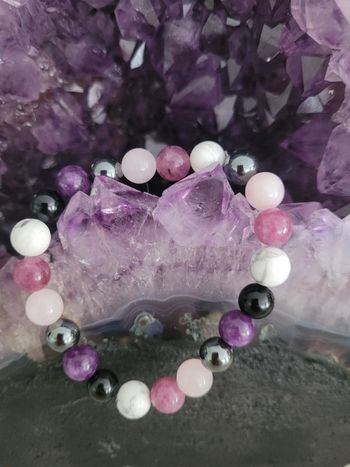 Bracelet en perles naturelles.