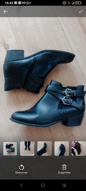 Boots femme 38 noires c'est 79