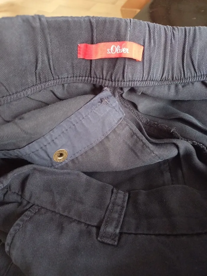 Pantalon en toile bleu marine L/XL - photo numéro 10